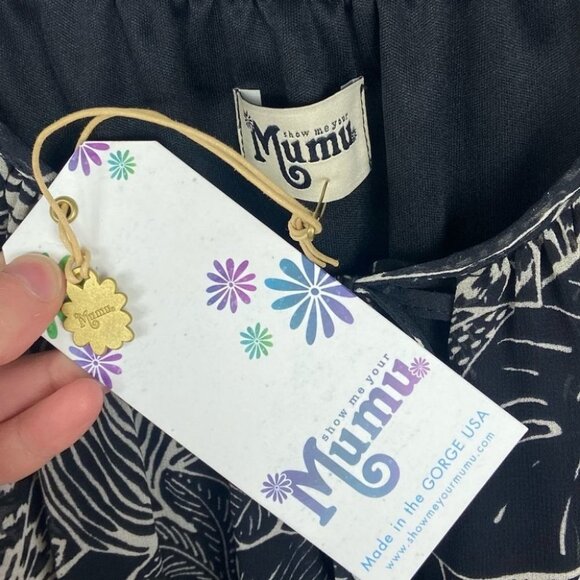 NWT Show Me Your Mumu Floral Print Flutter Hippie Boho Mini Dress Short Sleeves - Picture 4 of 12